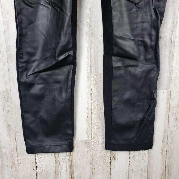 Kenneth Cole Faux Leather Leggings Black Size Small - Picture 5 of 8